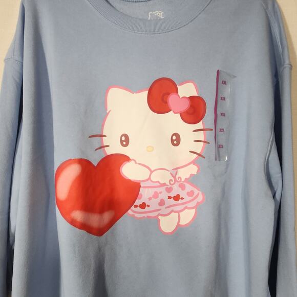 Hello kitty valentine sweatshirt women's graphic XXL - Picture 7 of 9